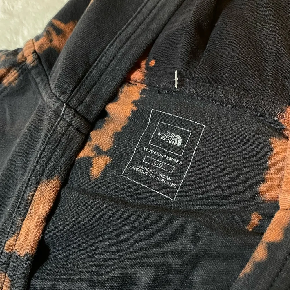 North Face Acid Wash Hooded Tee Large EUC CUSTOM - Image 7