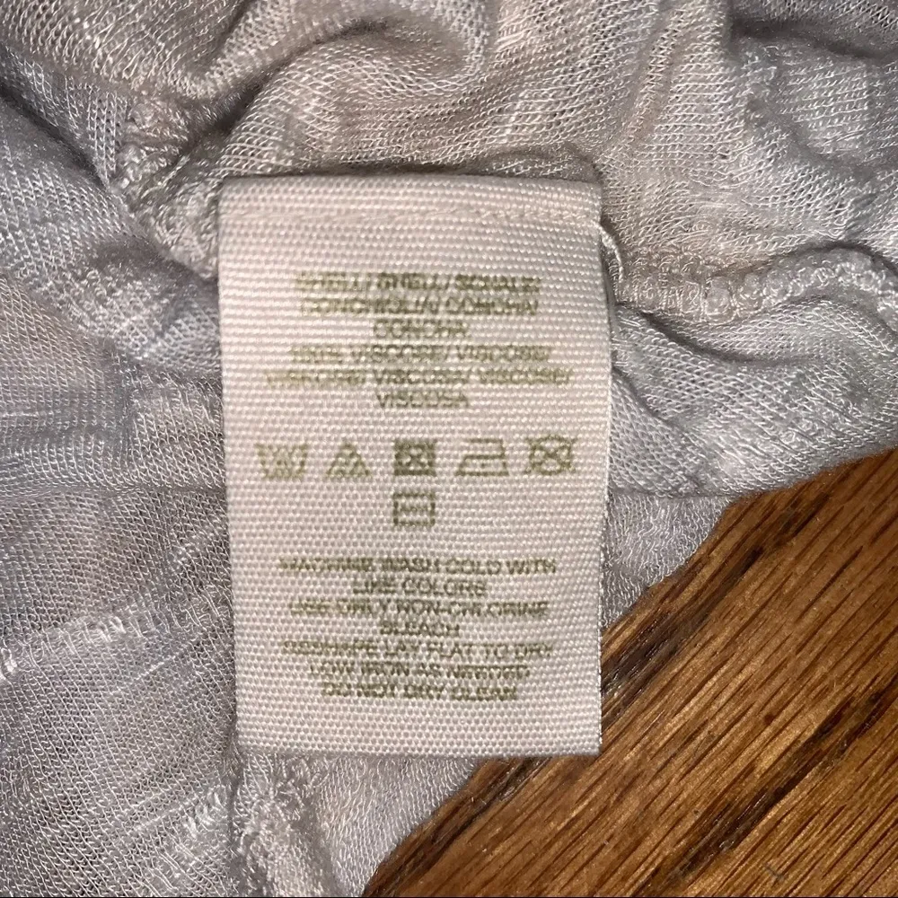 Free People Half Button Ombré White & Tan Textured Tank top size XS - Image 7