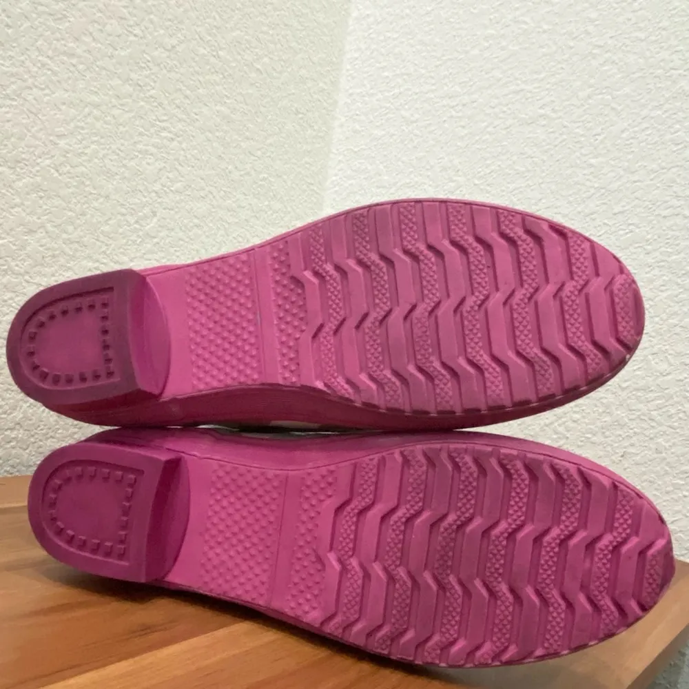 COACH F2460 Pammie Hang Tags Printed Colorful Fun Rain Boots Rubber Size 9B - Image 12