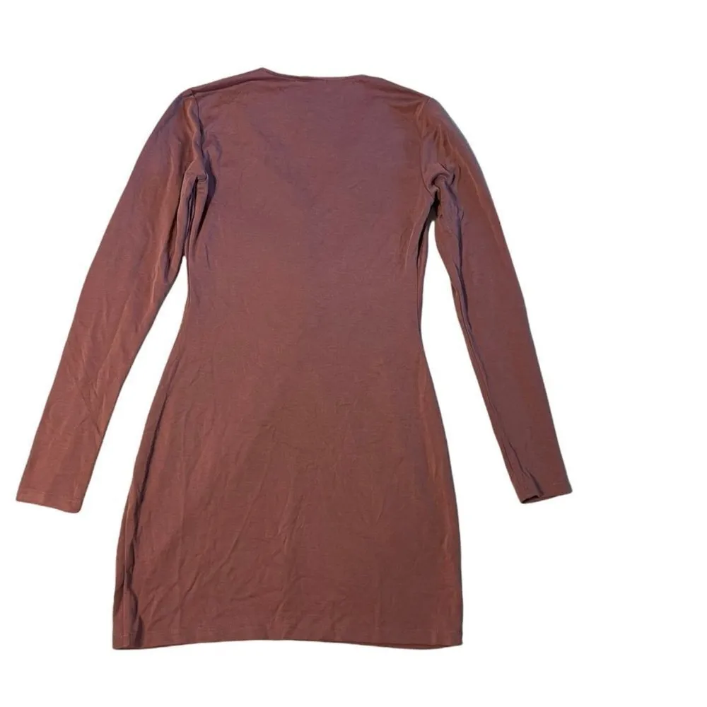 NWT Bobi Black Mauve Front Knot Dress - Image 6