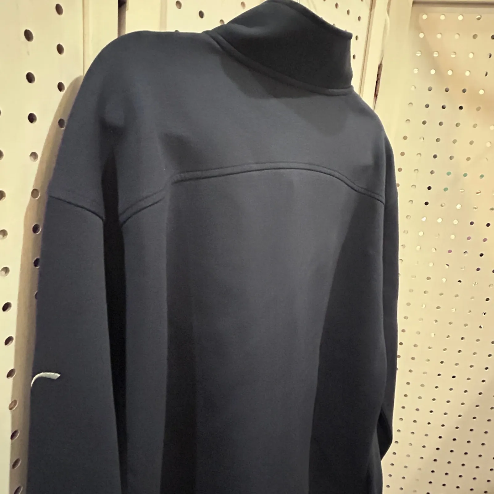 LEVELWEAR Ladies 1/4 Zip Pullover Navy Blue Performance Golf Top Size L Size L - Image 9