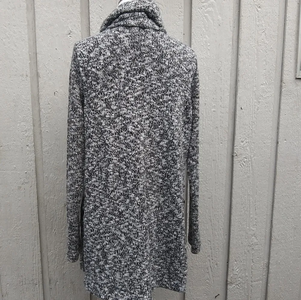 'lake front' marled cowl neck knit relax turtleneck sweater Size Large - Image 6