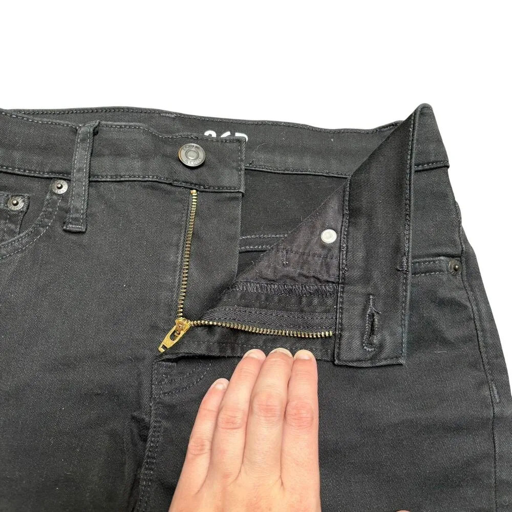 J. Crew Denim 26 Petite Black Toothpick Jeans Neutral Minimalist Skinny Preppy Size undefined - Image 7