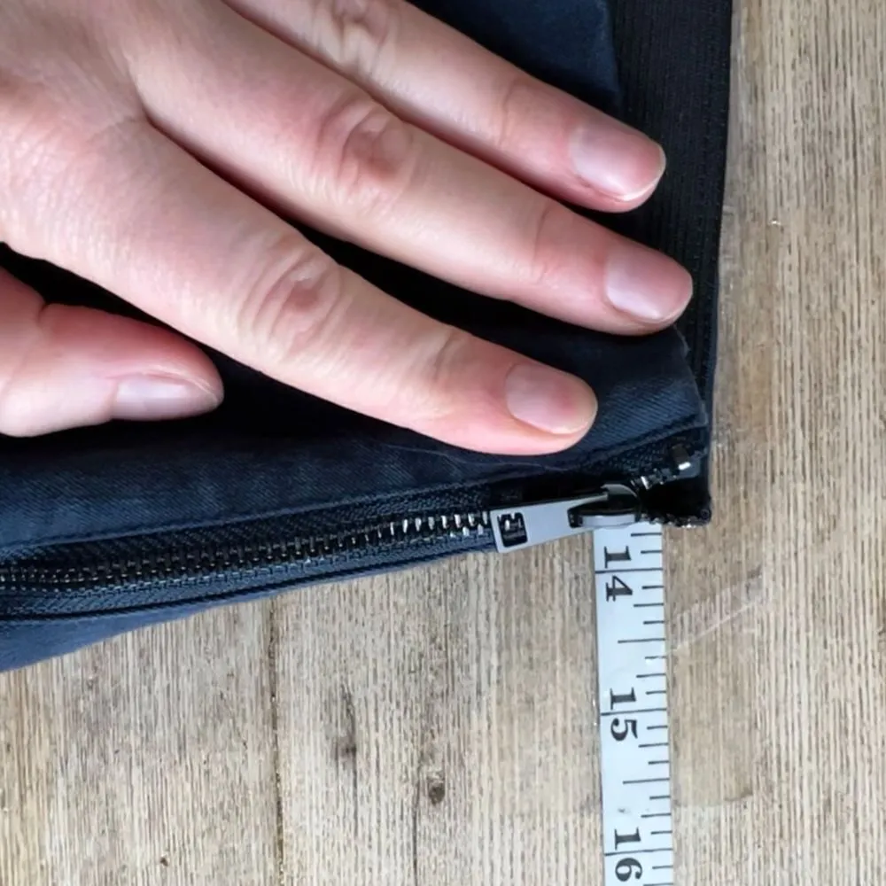 Everlane side zip navy stretch pants ankle‎ size 4 small - Image 9