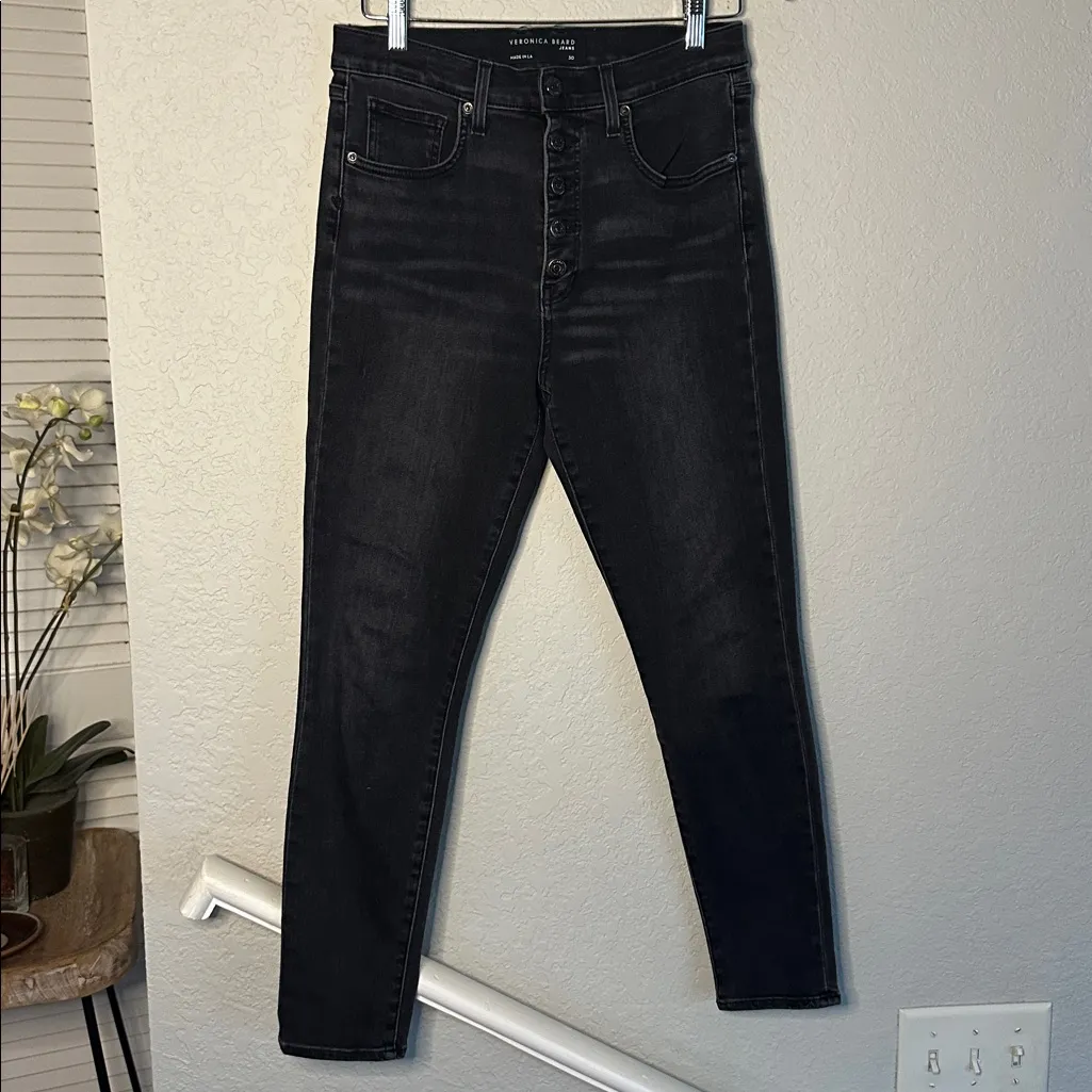 Veronica Beard Debbie Ankle Skinny High Rise Jeans Stretch Size 30 Chic Staple - Image 3
