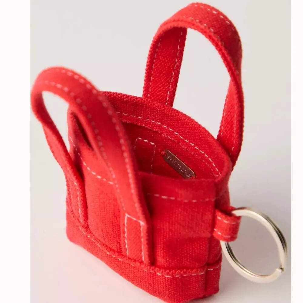 #53 NWT Free People Mini Caravan Bag Charm in Red - Image 3