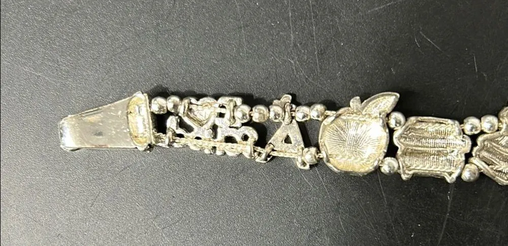 Teachers Silver, Red and Yellow Bracelet Silver - Image 5