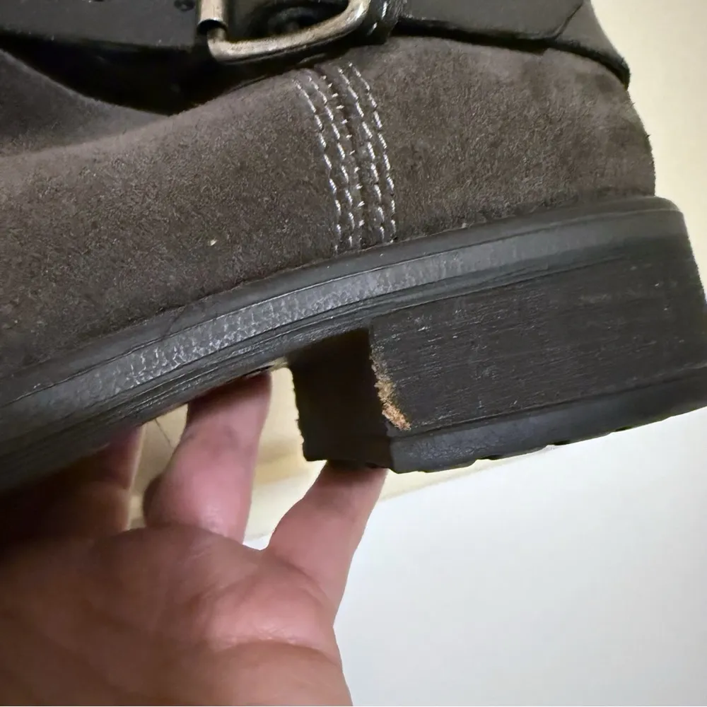 Steve Madden Dormaa Boots Women's Leather Moto Biker Buckle Strap SZ 9.5 - Image 8