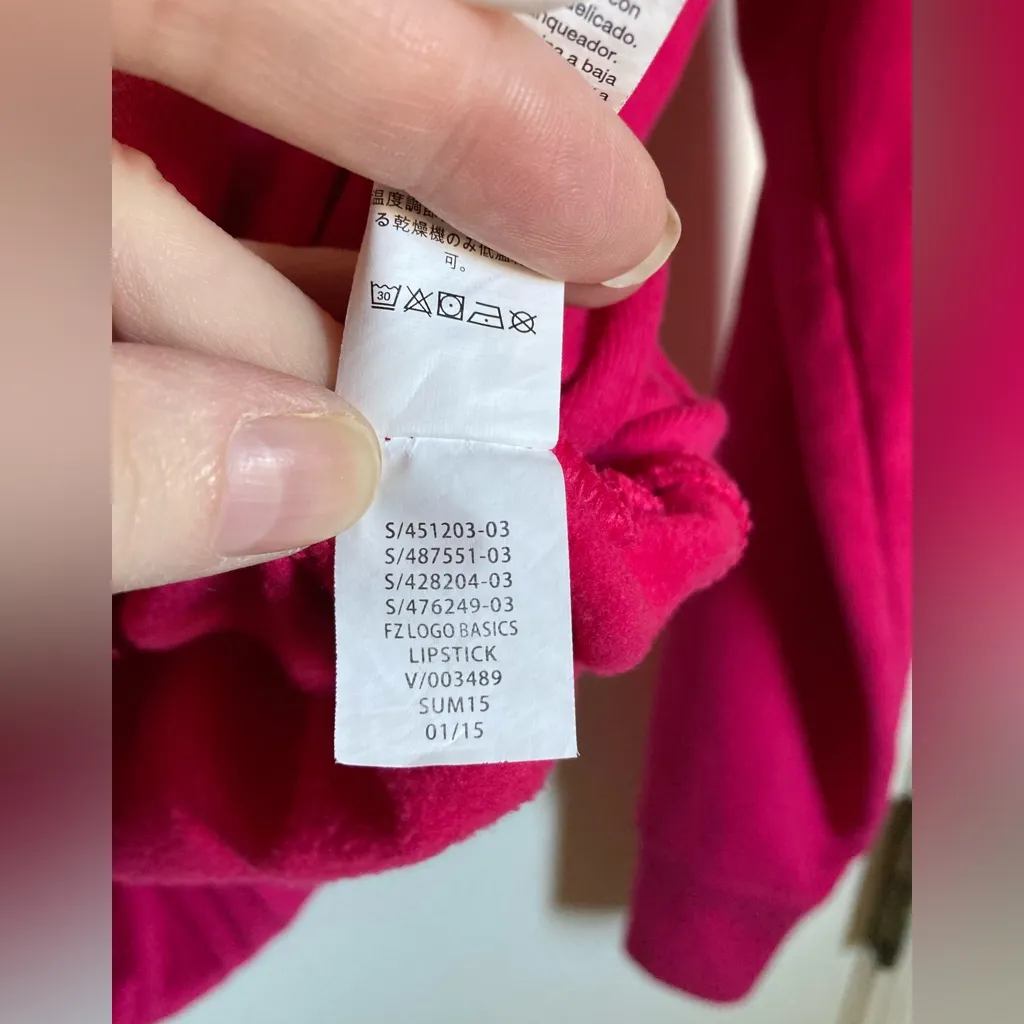 🌸GAP Hot Pink Embroidered Long Sleeve Barbiecore Hooded Sweatshirt Jacket #Pk - Image 6