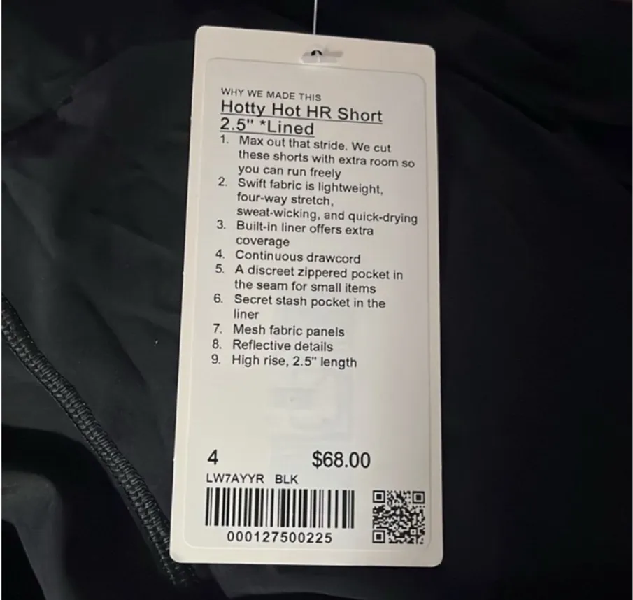 Lululemon Hotty Hot High-Rise Lined Short 2.5" - Image 5