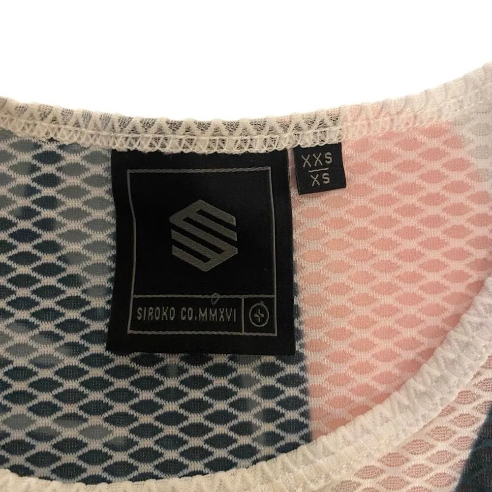 Siroko Amazonas cycling sleeveless base layer multi color netted EUC orange gree Size XS - Image 5