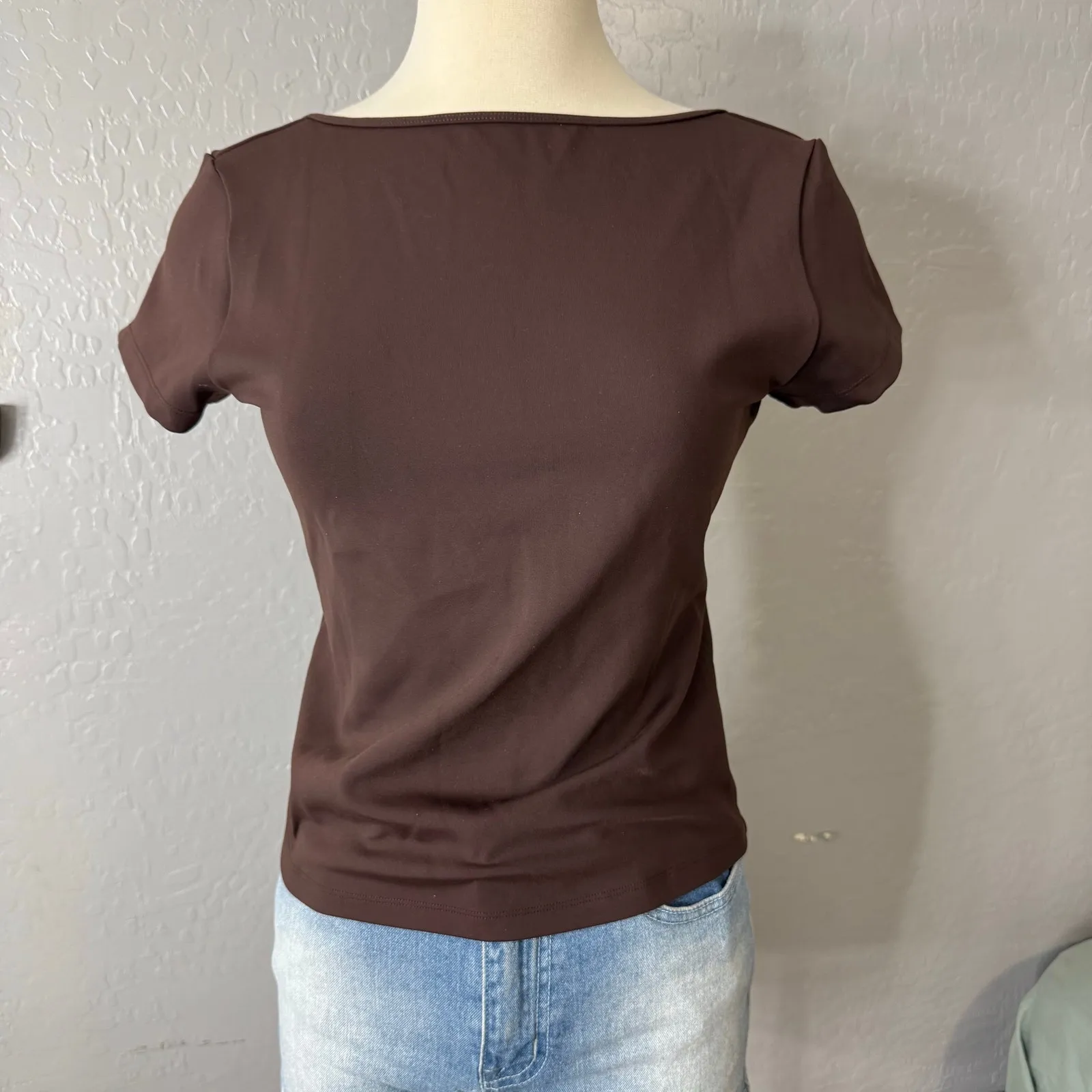 CSB Open Back Tee, Brown, XXL - Image 2
