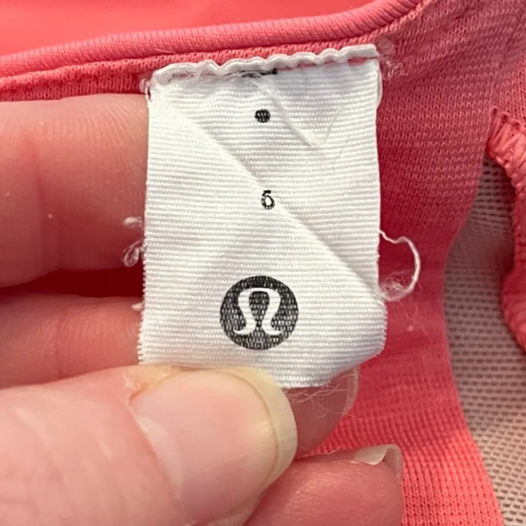 Lululemon Women’s Energy Long Line Sports Bra in Pink Size 6 - Image 4