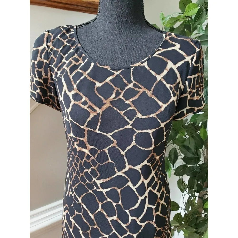 Liz Claiborne Women's Blue Rayon Dress Size 4P - Image 5