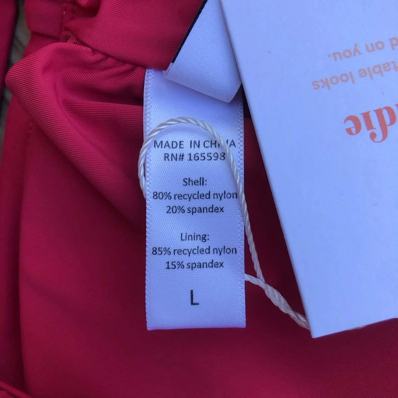 Andie NWT The Feminine Hydra Wide Straps Ruffle Accents Bikini Top Rosette Large - Image 6