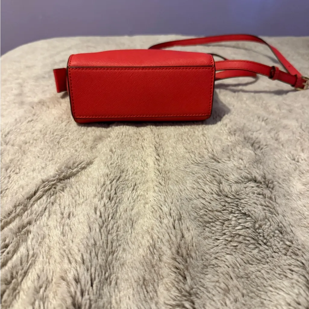Michael Kors SELMA MINI Watermelon Saffiano Leather - Image 11