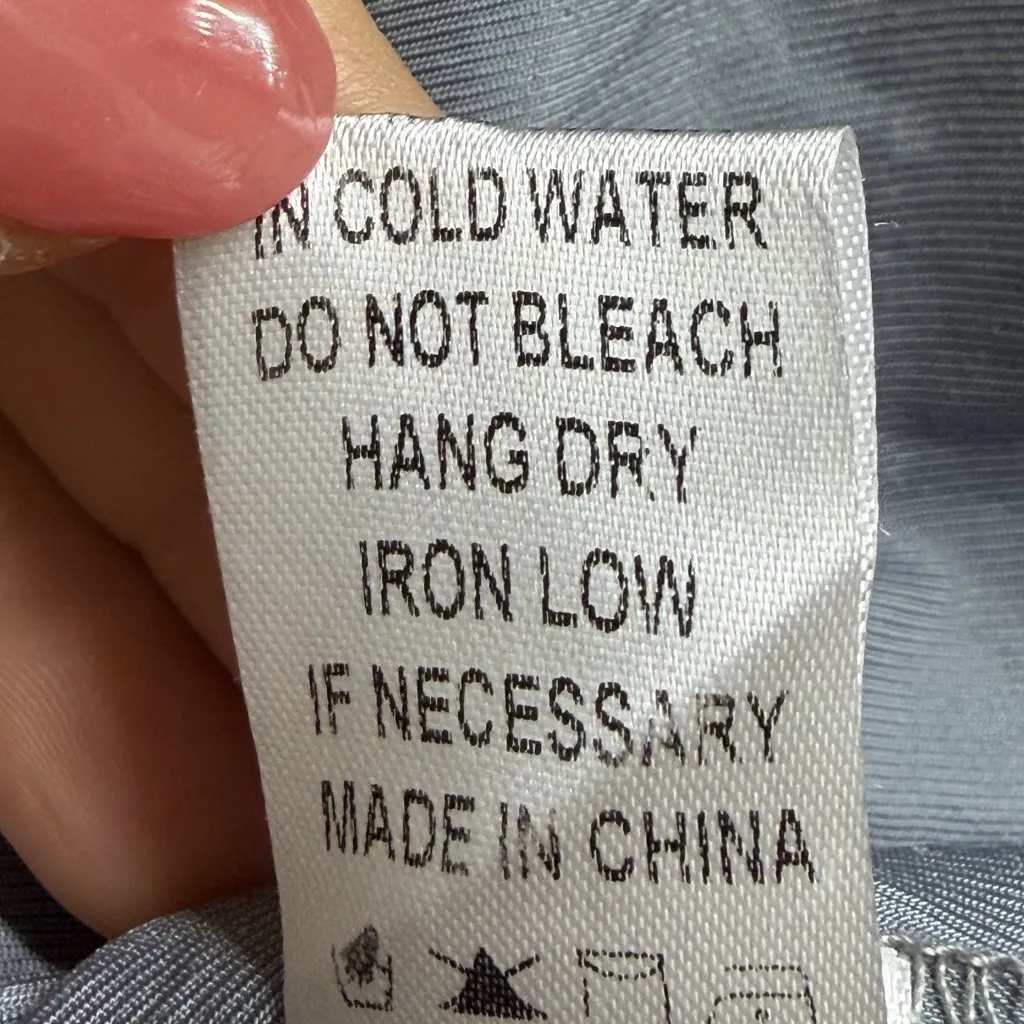 Elegant Slate Blue Women's Blouse Gray - Image 6