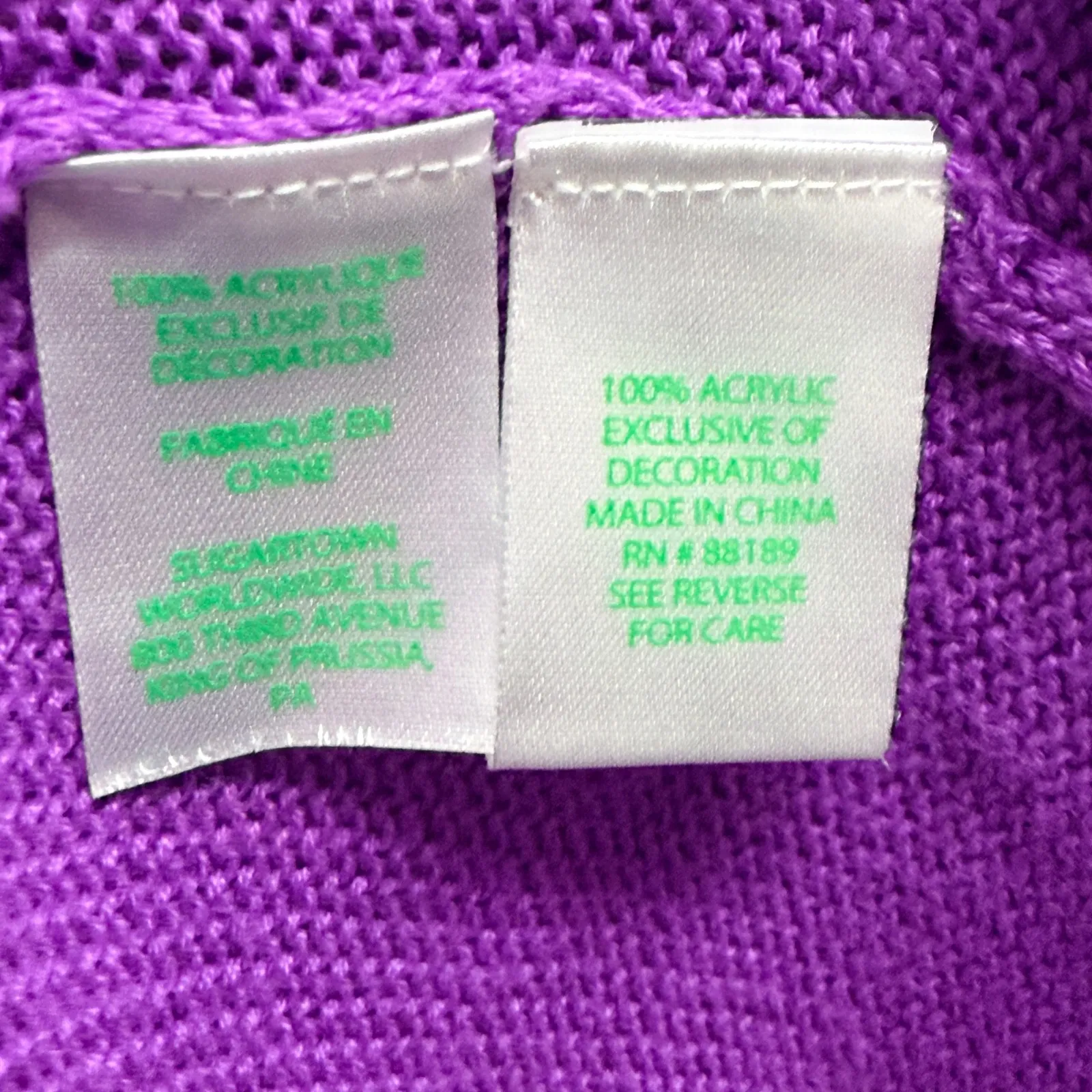 Lilly Pulitzer Tatum Cardigan Marbled Ombre Orchid Oasis Purple Pink Size XXL - Image 9