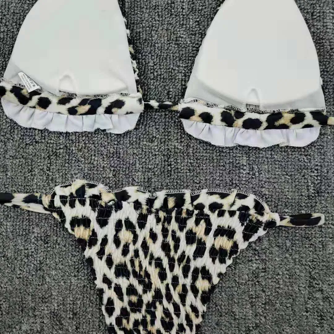 Cheetah Two Piece Bikini Set Size L - Image 9