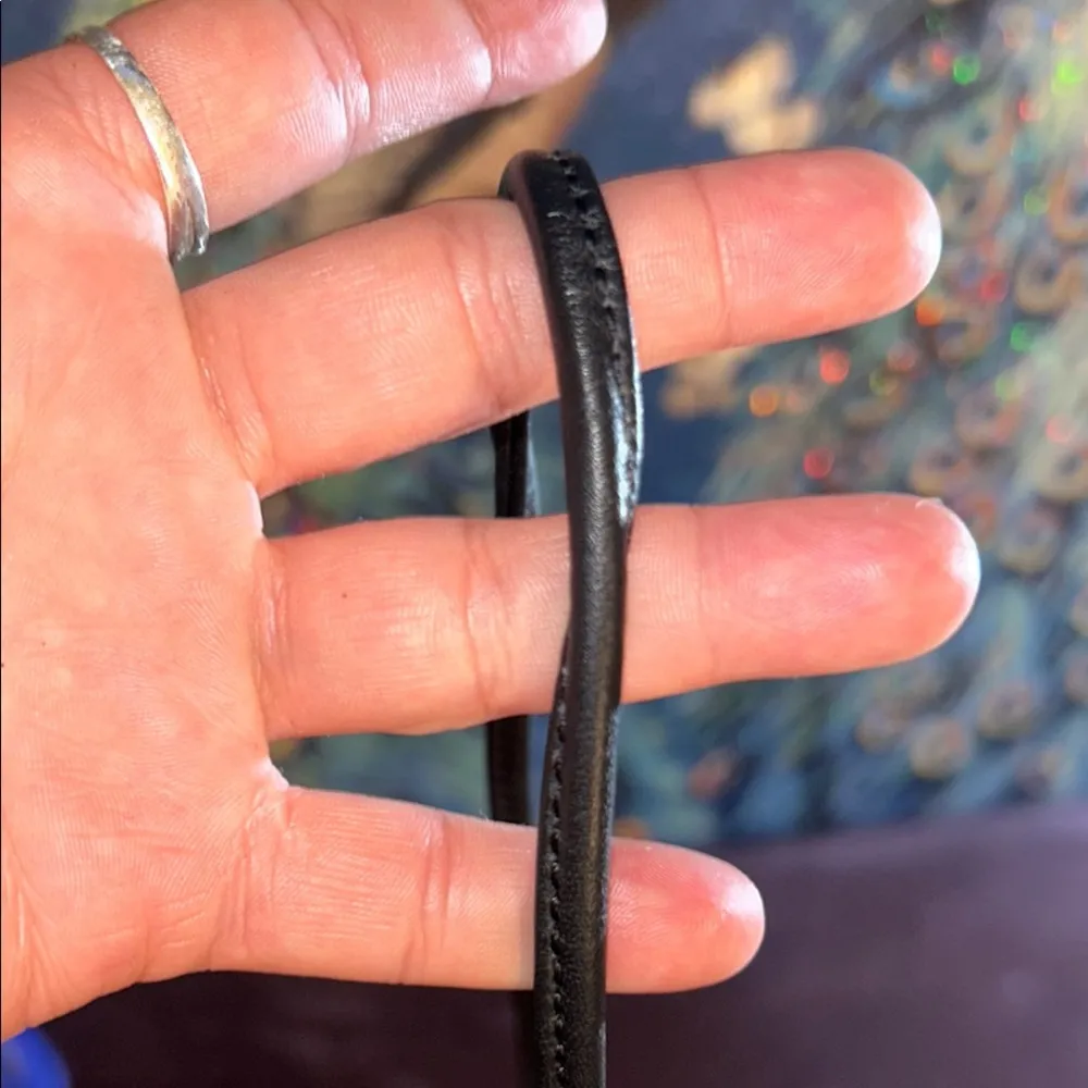 Coach Black Mini Canvas Monogram Wallet with Removable Shoulder Strap - Image 4