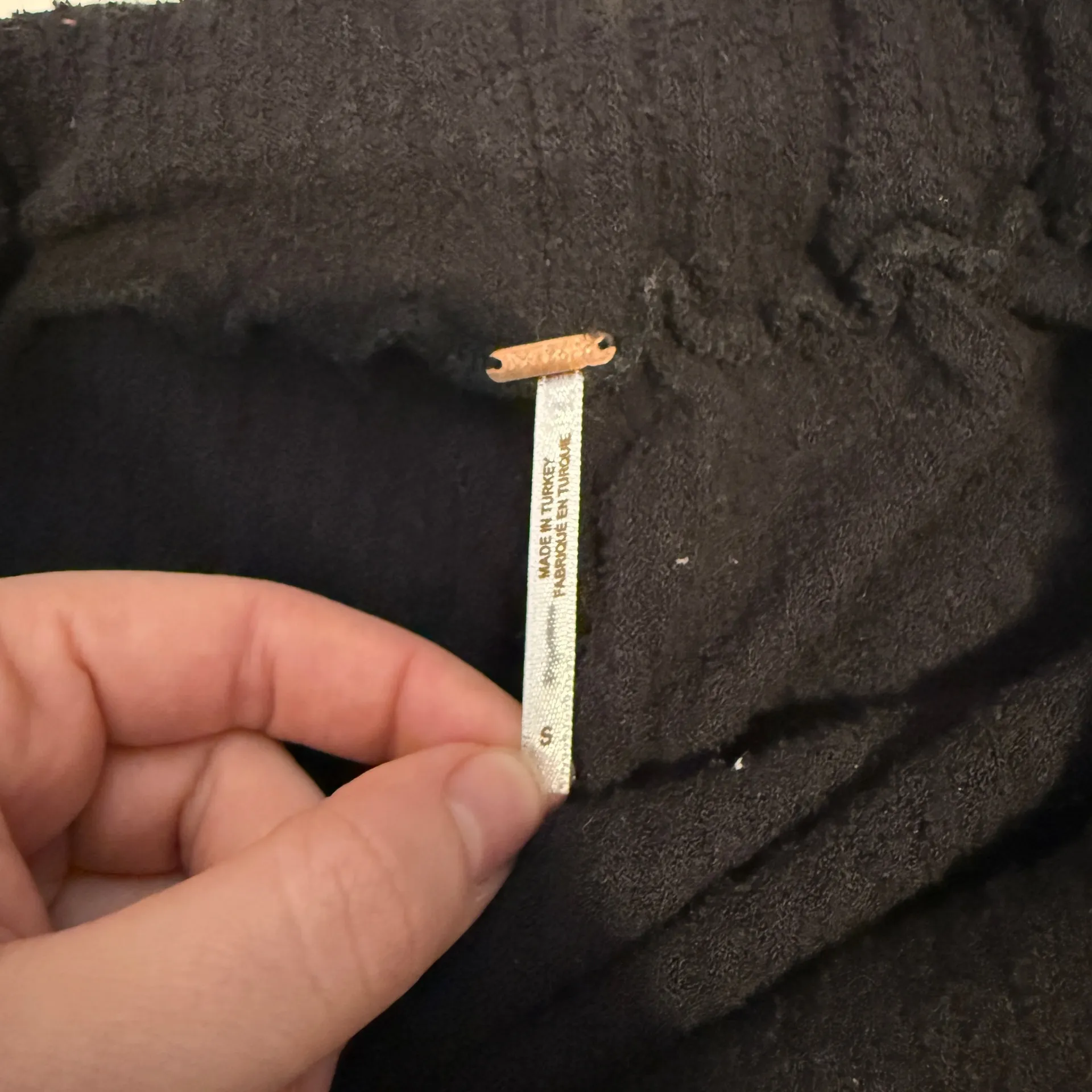 Free People Black Terry Harem Style Pants  - Image 4