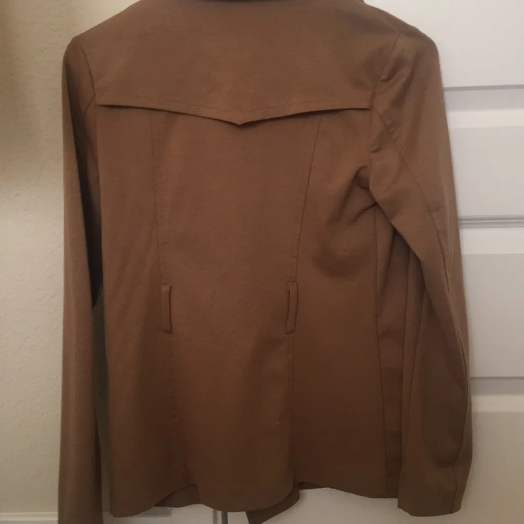 3 for $15! Camel button down coat Brown - Image 3