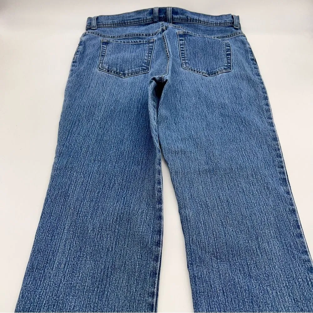 Gloria Vanderbilt Medium Wash Straight Leg High Rise Mom Denim Jeans-Size W34 - Image 2