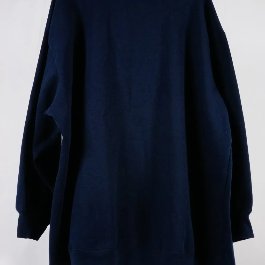 Honors Plus Size 26/28 Christmas Stocking Navy Blue Sweatshirt Vintage - Image 3