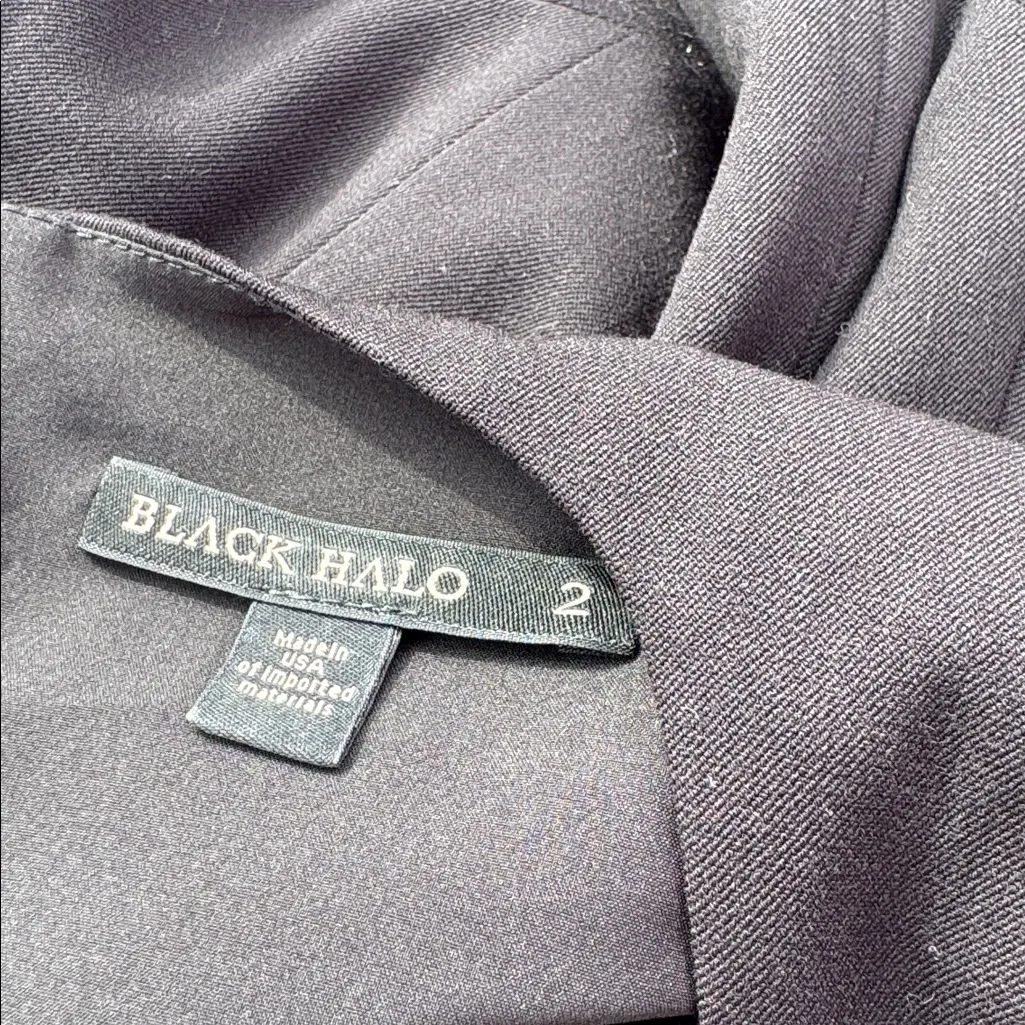 NWOT Black Halo 3/4 Sleeve Jackie O Midi Dress black  SZ 2 - Image 8