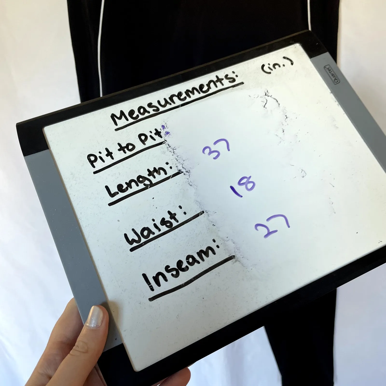 Fabletics motion 365+ women's XL black leggings white stripe detail athletic - Image 3