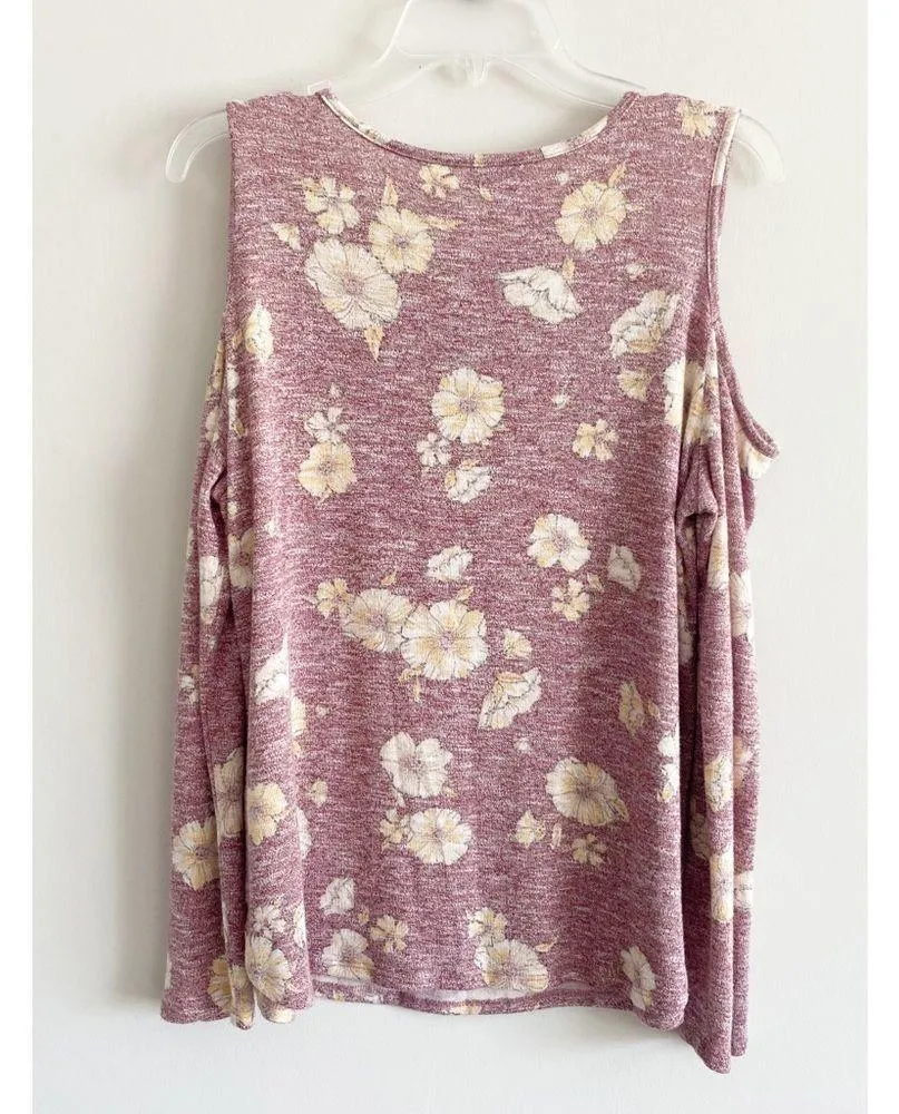 Love Fire Brand Cold Shoulder Floral Top - Image 9