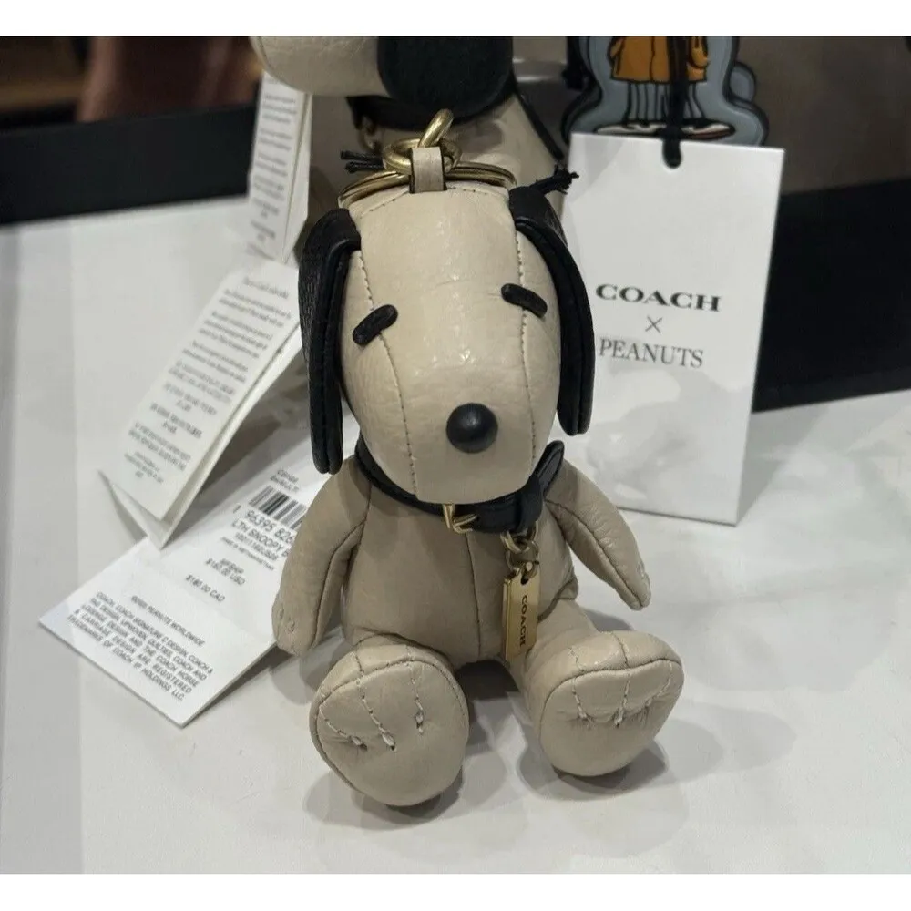 Coach X Peanuts Snoopy Collectible Bag Charm  Brass/Multi CBH29 - Image 8