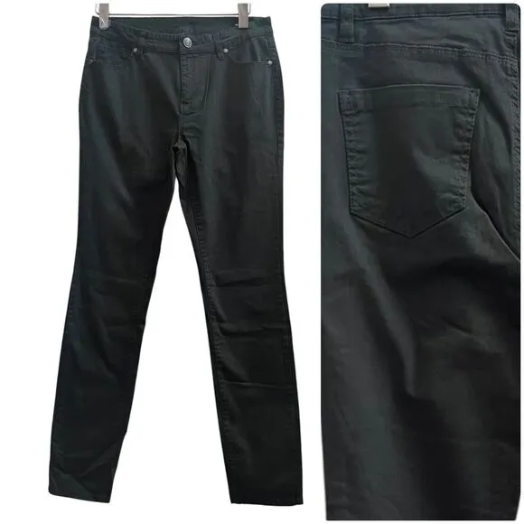 Buffalo David Bitton Hope Olive Green Mid Rise Skinny Jean Lightweight Size 6/28 - Image 2