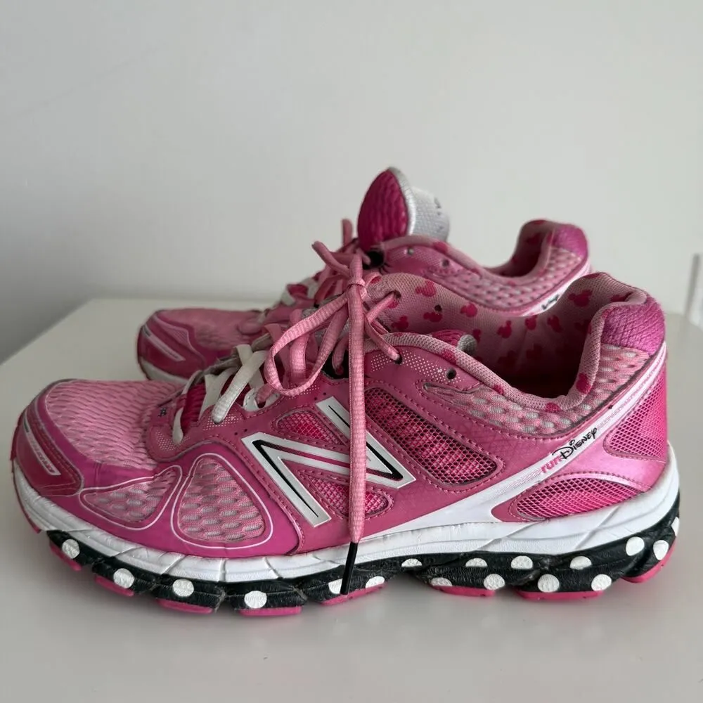 New Balance Disney Running Shoes Women 10.5 Pink 860v4 Minnie Mouse 2014 Sneaker - Image 7