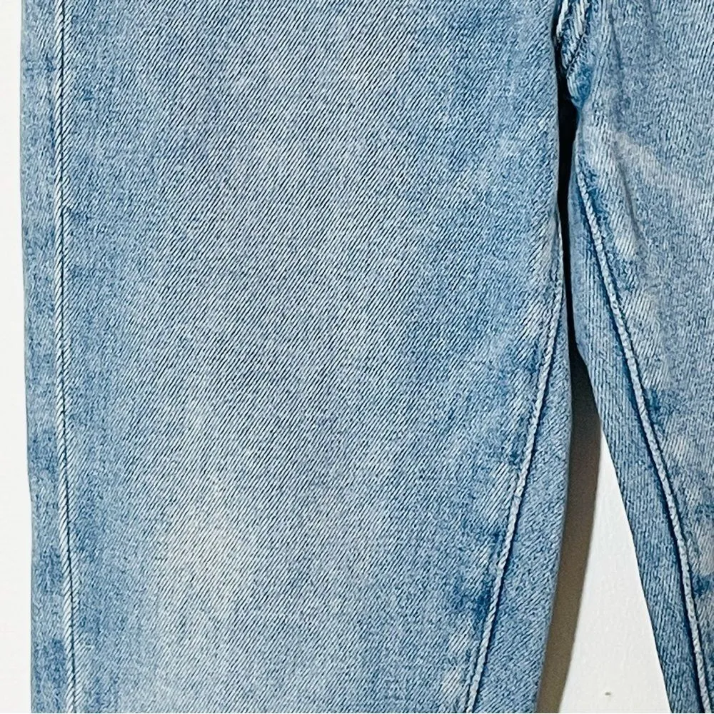 PAIGE Light Wash Frayed Raw Hem Sarah Slim Jeans in Size 24 EUC - Image 4