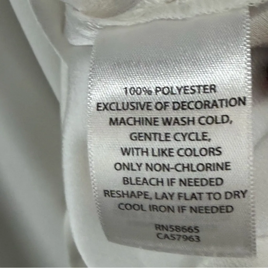 Halogen Lace Trim Cami Top Womens L White Lace Trim Feminine Flirty Coquette - Image 10