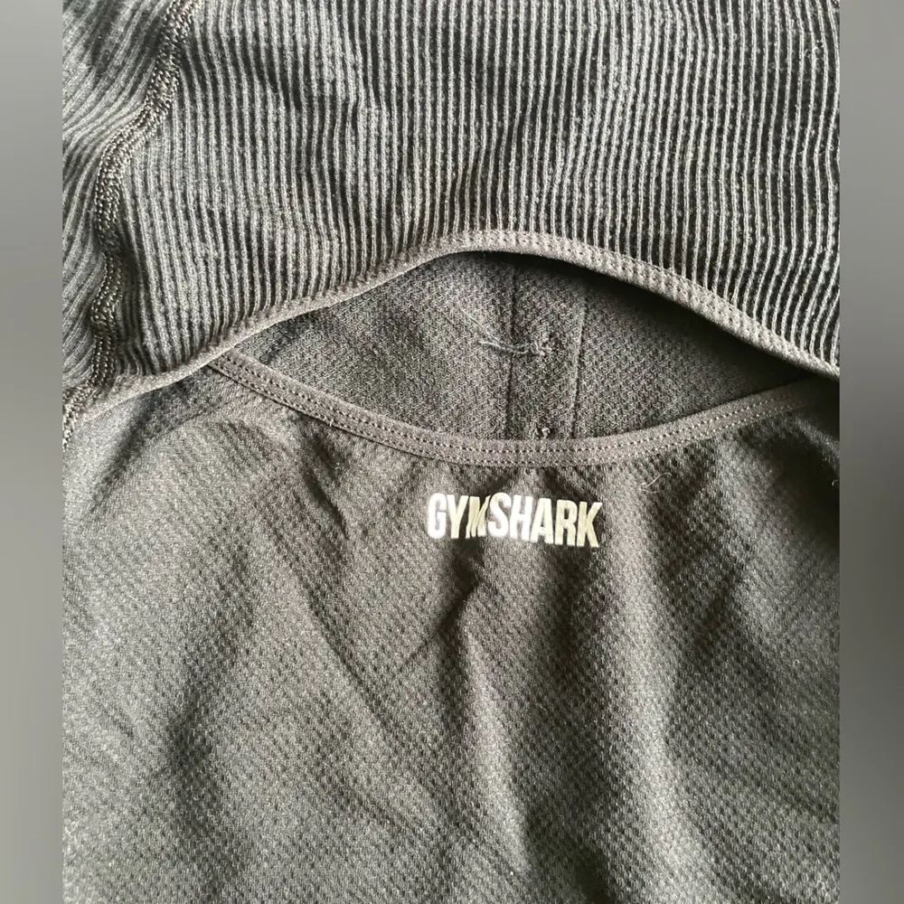 Gymshark Black Scoop neck Waffle Open Back Bodysuit Size Small - Image 5