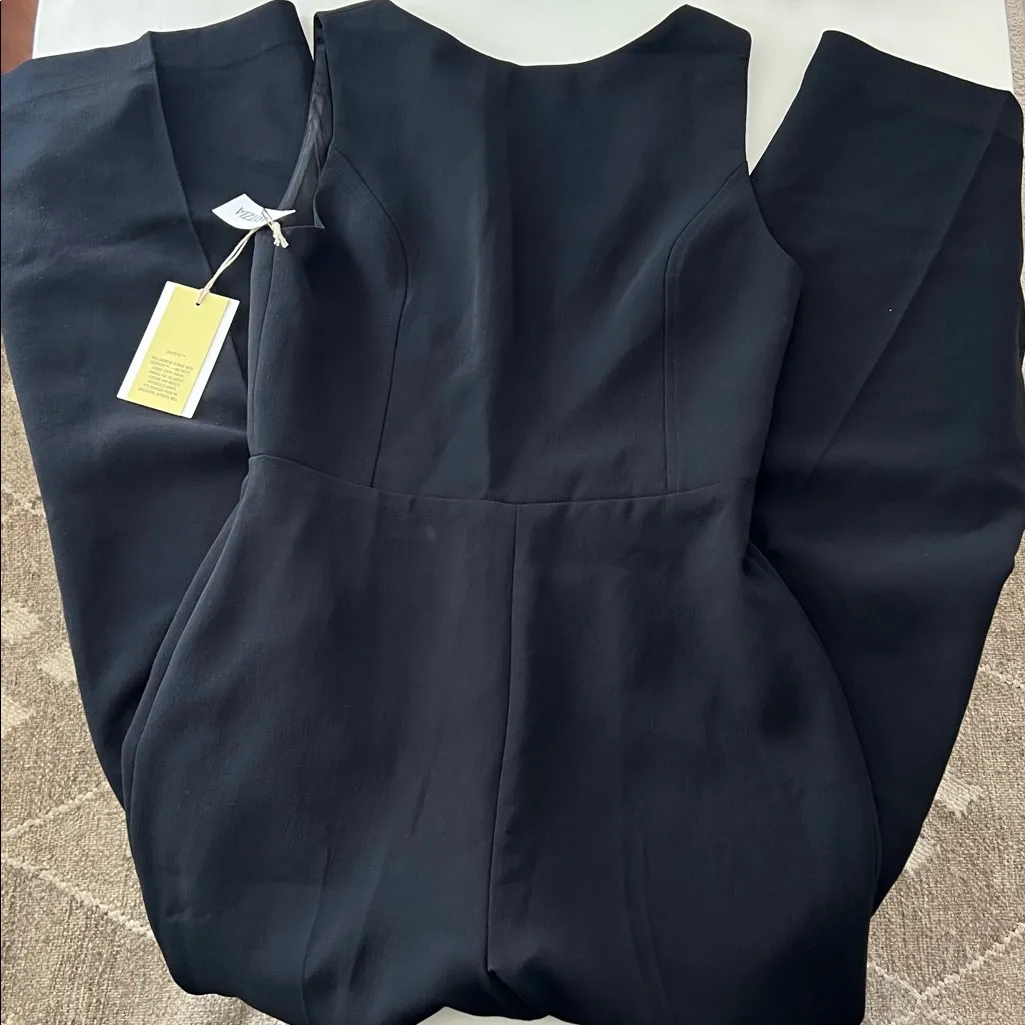 NWT ARTIZIA X WILFRED LOVETT BLACK LOW BACK JUMPSUIT SIZE 2 $148 - Image 5