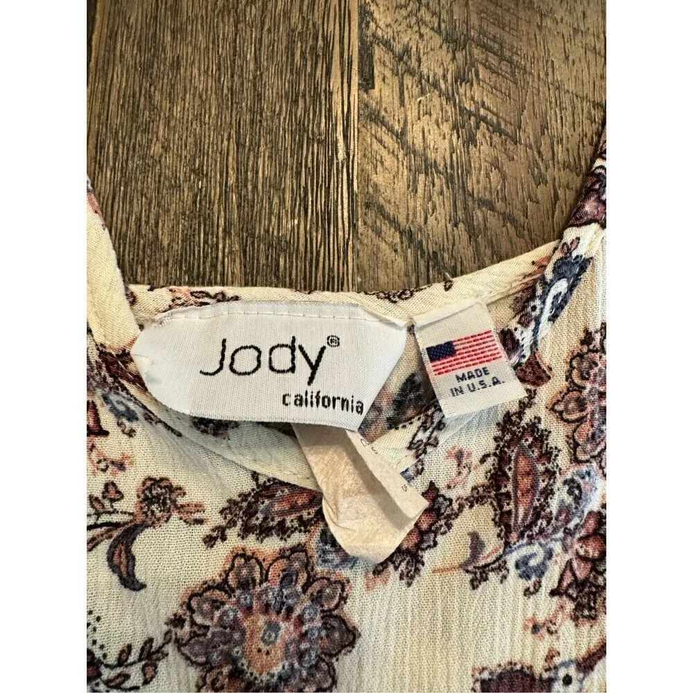 Jody California made in USA Cami dress size large flowy - Image 3