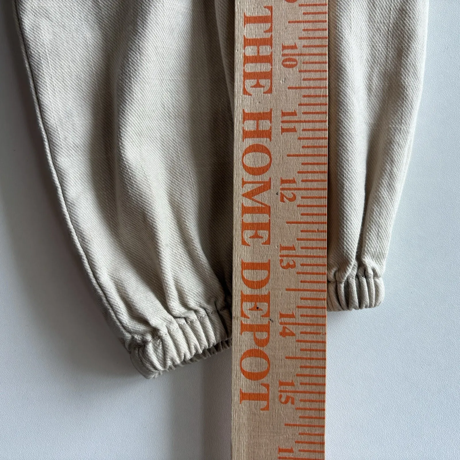 J Crew Cinched zip-up dress in‎ drapey cotton Womens XS Beige Tan CA555 - Image 9