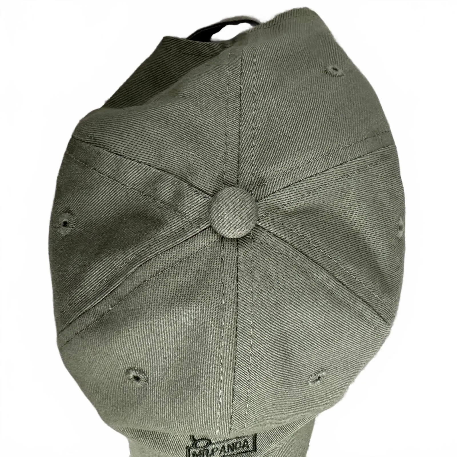 Embroidered Mr. Panda Baseball Hat Cap Green - Image 3