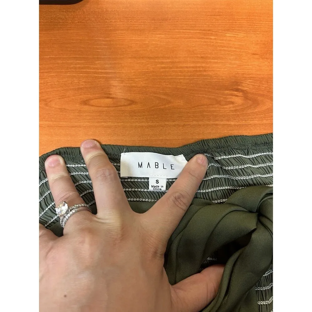 Mable bandeau tie top Olive Army Green Beach, Resort Wear, Sexy Cool Girl size S - Image 4