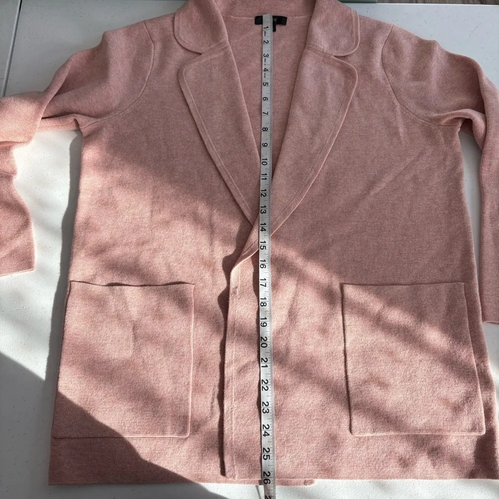 NWOT J. Crew Eloise sweater blazer blossom pink size XS oversized - Image 15