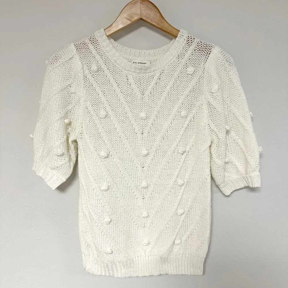 Blu Pepper Pom Sweater - Image 2