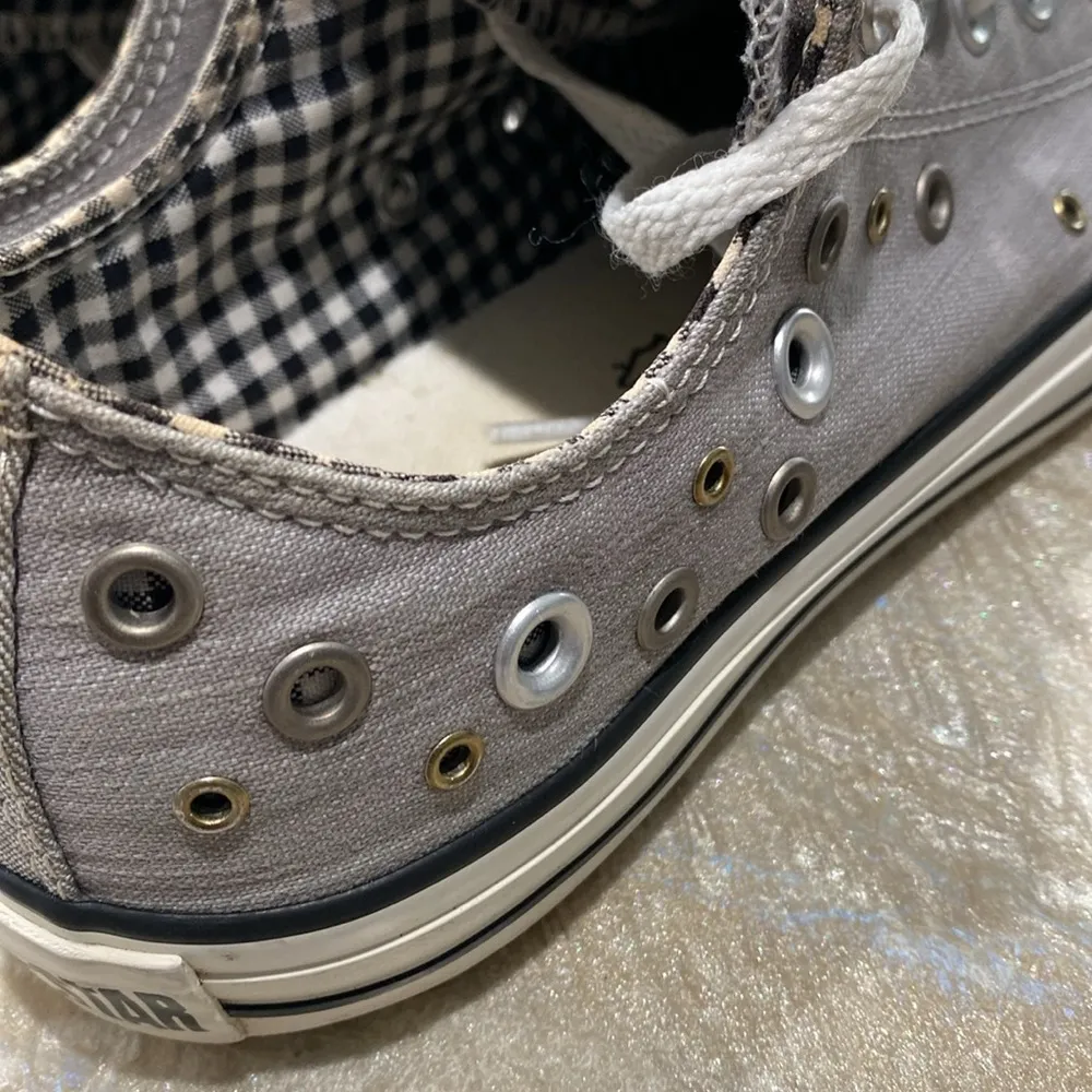 Converse All Star Low Tops Lace Up Gray Shoes Women’s 10 - Image 8