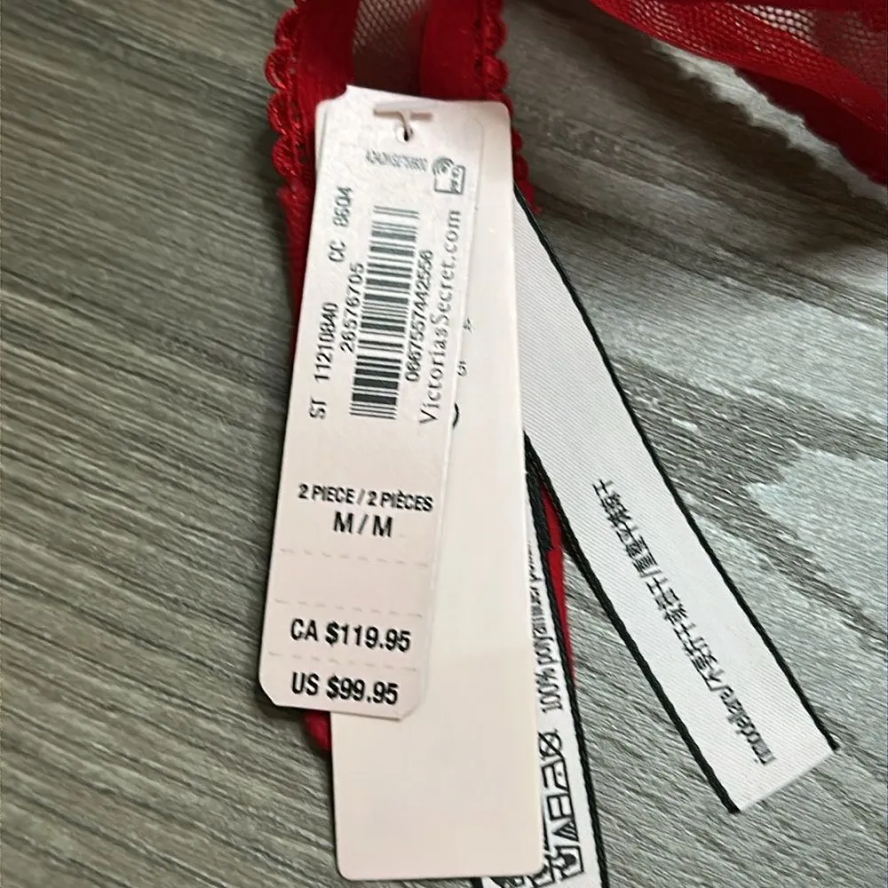 Victoria’s Secret Red‎ And White Apron Slip Size Medium - Image 13