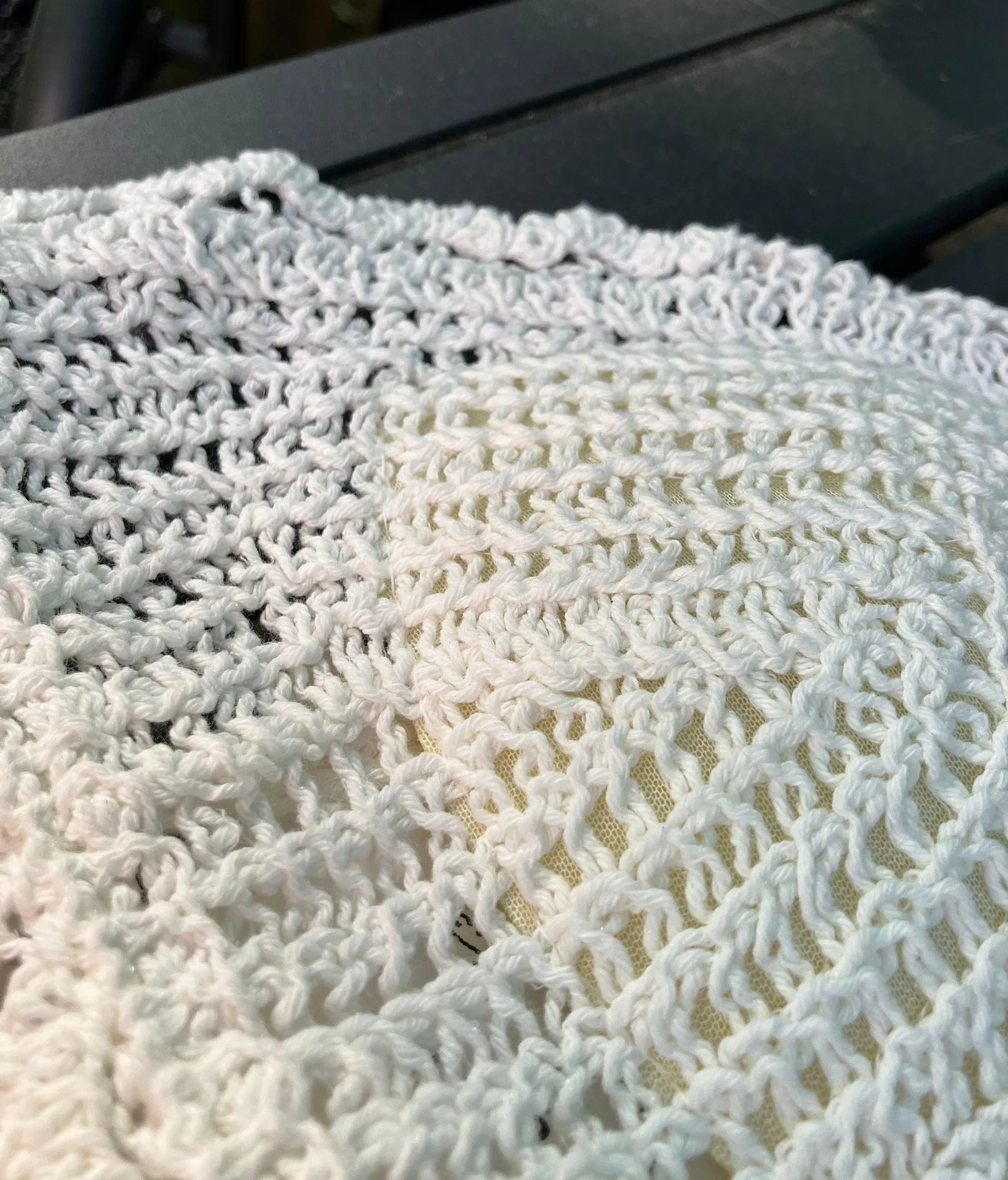 Rebellion Again White Crocheted Bra Top - Image 6