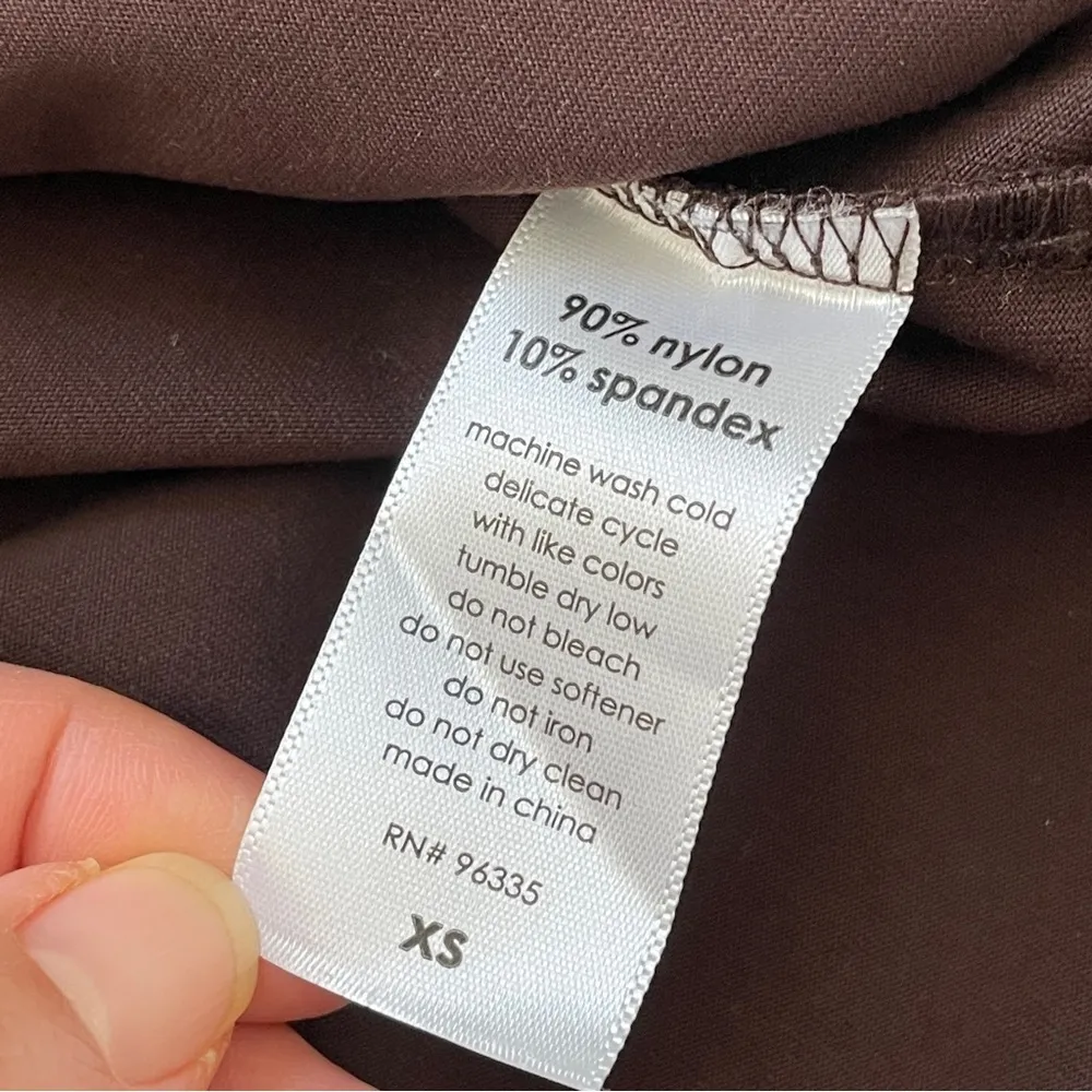 Susana Monaco Dress essential thin strap mini Brown small party chic minimalist - Image 7