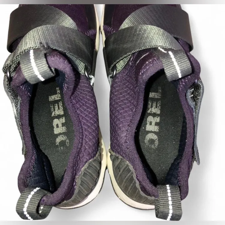 Sorel Kinetic Sneak Womens Size 6 Shoes Purple Knit Slip On Athletic Sneakers - Image 9