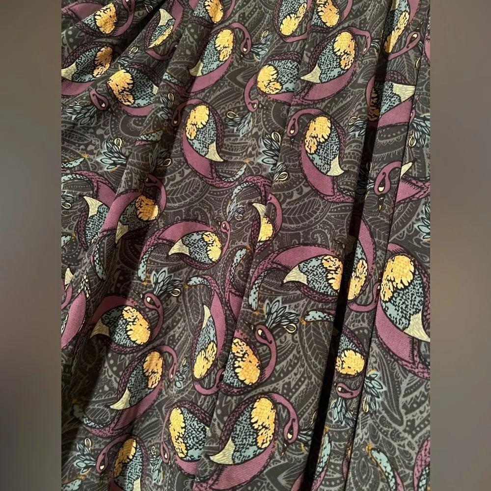 NWT Lularoe Madison Skirt - Peacock - Image 3